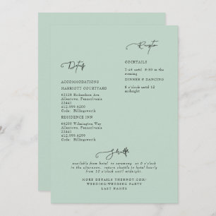 Invitación detallada del Boda de sabios