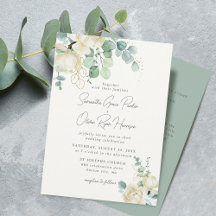 Detalle de boda elegante de magnolia eucalipto y
