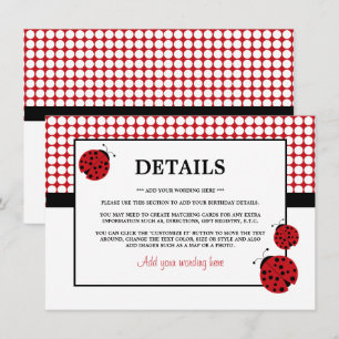 Invitación Detalle de la fiesta de cumpleaños de niños de Red