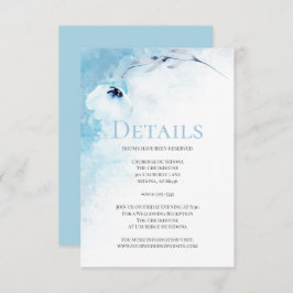 Invitación DETALLES | Anemona de color azul pálido