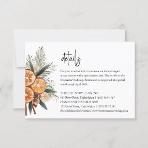 Invitación Detalles de boda boho de invierno