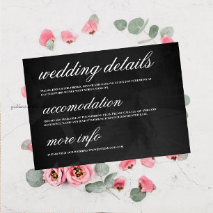 Invitación Detalles de Boda de Ahorro de Fecha Modernista Min