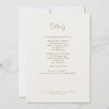 Detalles de Boda de Crema con Enclosure de Follaje