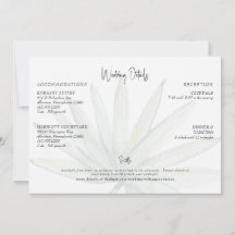 Detalles de Boda de Playa con Follaje Tropical