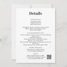 Detalles de Boda en París Adjuntos