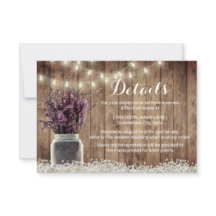 Detalles de Boda en Tarro de Mason Floral Lavanda 