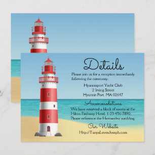 Invitación Detalles de Boda Náutica Playa del Faro Verano
