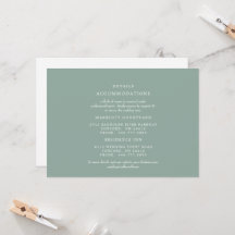 Detalles de Boda Simple Sage 2 Hotel