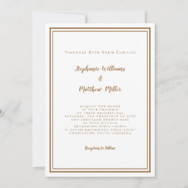 Invitación Detalles de código QR de RSVP y boda moderna dusty