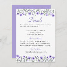 Detalles de flores moradas florales Bodas Direccio