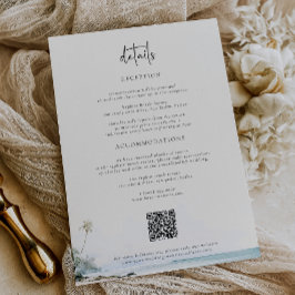 Invitación Detalles de la boda del destino de la isla