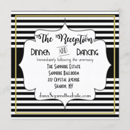 Invitación Detalles de la recepción del conjunto de boda Gats