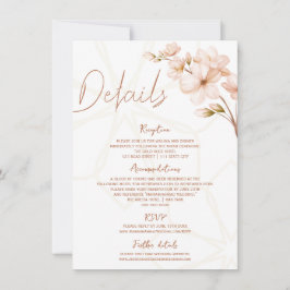 Invitación Detalles de la Terracota Islámica Floral Nikah Wal