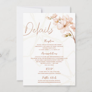 Invitación Detalles de la Terracota Islámica Floral Nikah Wal