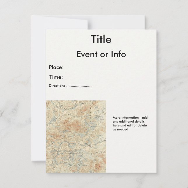 Invitación Detalles de la zona de canoa de Saint Regis en los (Reverso)