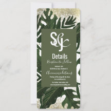 Detalles de Monstera Tropical Falso Salpicadura de