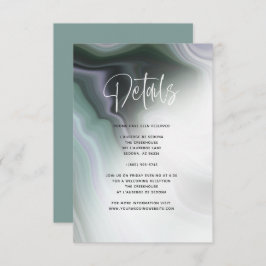 Invitación Detalles del ataque violento verde Dusty Jade Sage