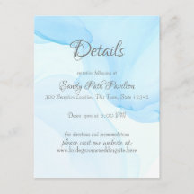 Detalles del Boda azul del Caribe