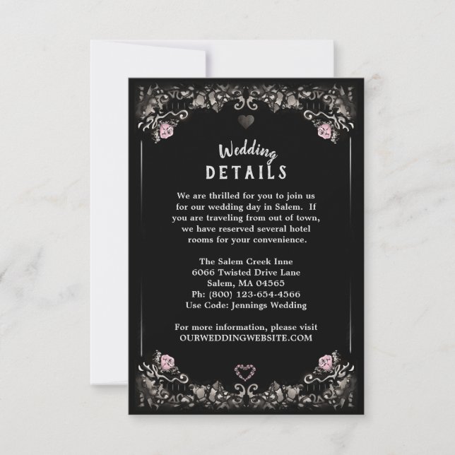 Invitación Detalles del Boda de la coincidencia de amor de ce (Anverso)