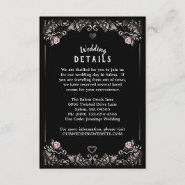Invitación Detalles del Boda de la coincidencia de amor de ce