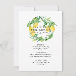 Invitación Detalles del Boda de la floración floral azul y li