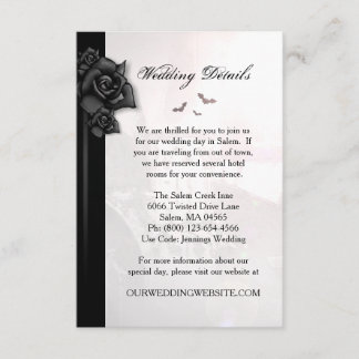 Invitación Detalles del Boda de los murciélagos del Rosa negr