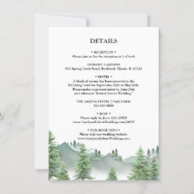 Detalles del Boda forestal de montaña