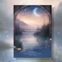 Detalles del Boda Moonlit Mountain Forest Lake Sta