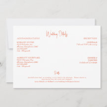 Detalles del Boda naranja