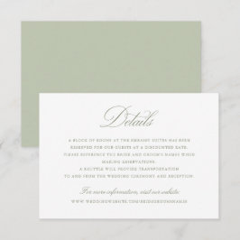 Invitación Detalles del elegante caligrafía del guión Boda de