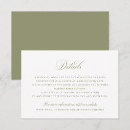 Invitación Detalles del elegante caligrafía del guión Boda de