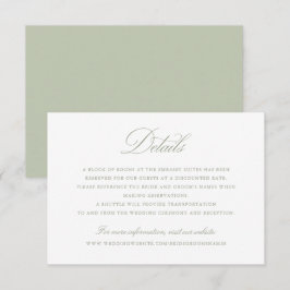 Invitación Detalles del elegante caligrafía del guión Boda de