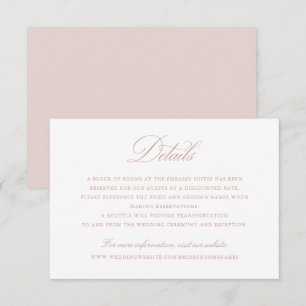 Invitación Detalles del elegante guión de caligrafía del Boda