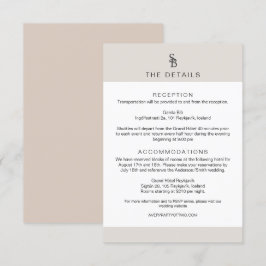 Invitación Detalles del monograma de estilo de Passport CARME