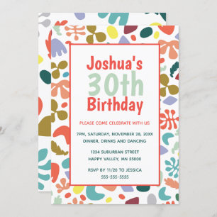 Invitación Detalles del nombre personalizado de moda de cumpl