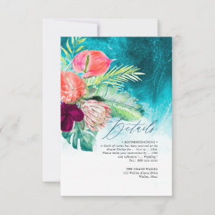 Invitación Detalles del Paraíso Tropical de PixDezines