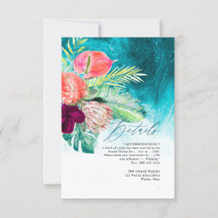 Invitación Detalles del Paraíso Tropical de PixDezines