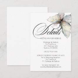 Invitación Detalles Elegante Abstracto Tinta Mariposas Pastel