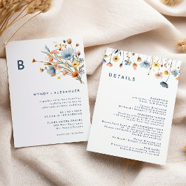 Invitación Detalles elegantes y audaces del Boda de Monograma