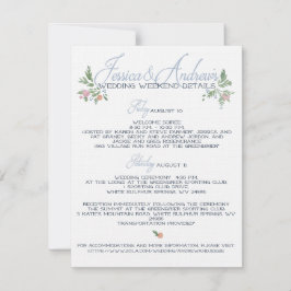 Invitación Detalles finales para Jessie y Andrew