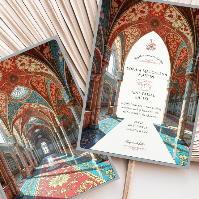 Invitación Detalles lujosos inspirados en la mezquita del Bod (Subido por el creador)