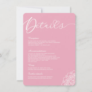 Invitación Detalles mínimos modernos de caligrafía simple Man