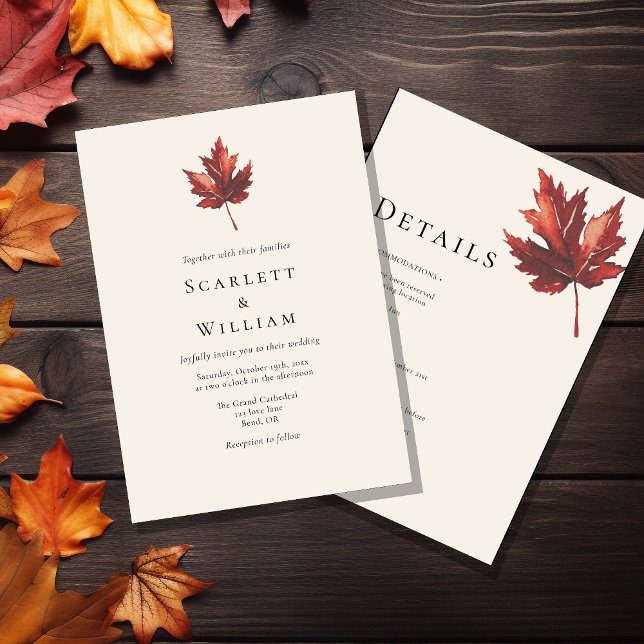 Invitación Detalles Mínimos Sencillos Del Boda De Crema De Ho (Subido por el creador)
