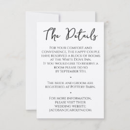 Invitación Detalles Rústicos Boho Simples y Limpios Escritos