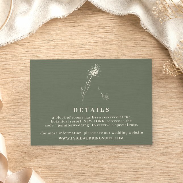 Invitación Detalles Simples de Salvia de Diente de León (Subido por el creador)