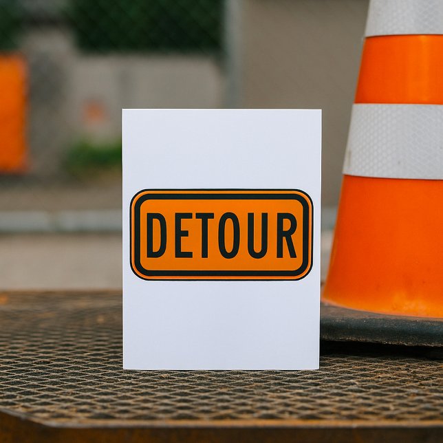 Invitación Detour Road Sign (Subido por el creador)