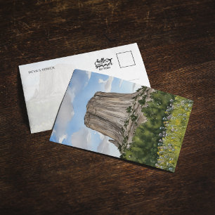 Invitación Devils Tower National Monument Watercolor