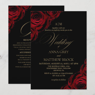 Invitación Devine Elegant Rose⎮Todo en una boda