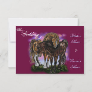 Invitación Devoción equina~invitaciones a caballos de atardec