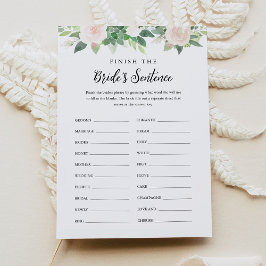 Invitación DEVON termina el juego de la novia con la frase